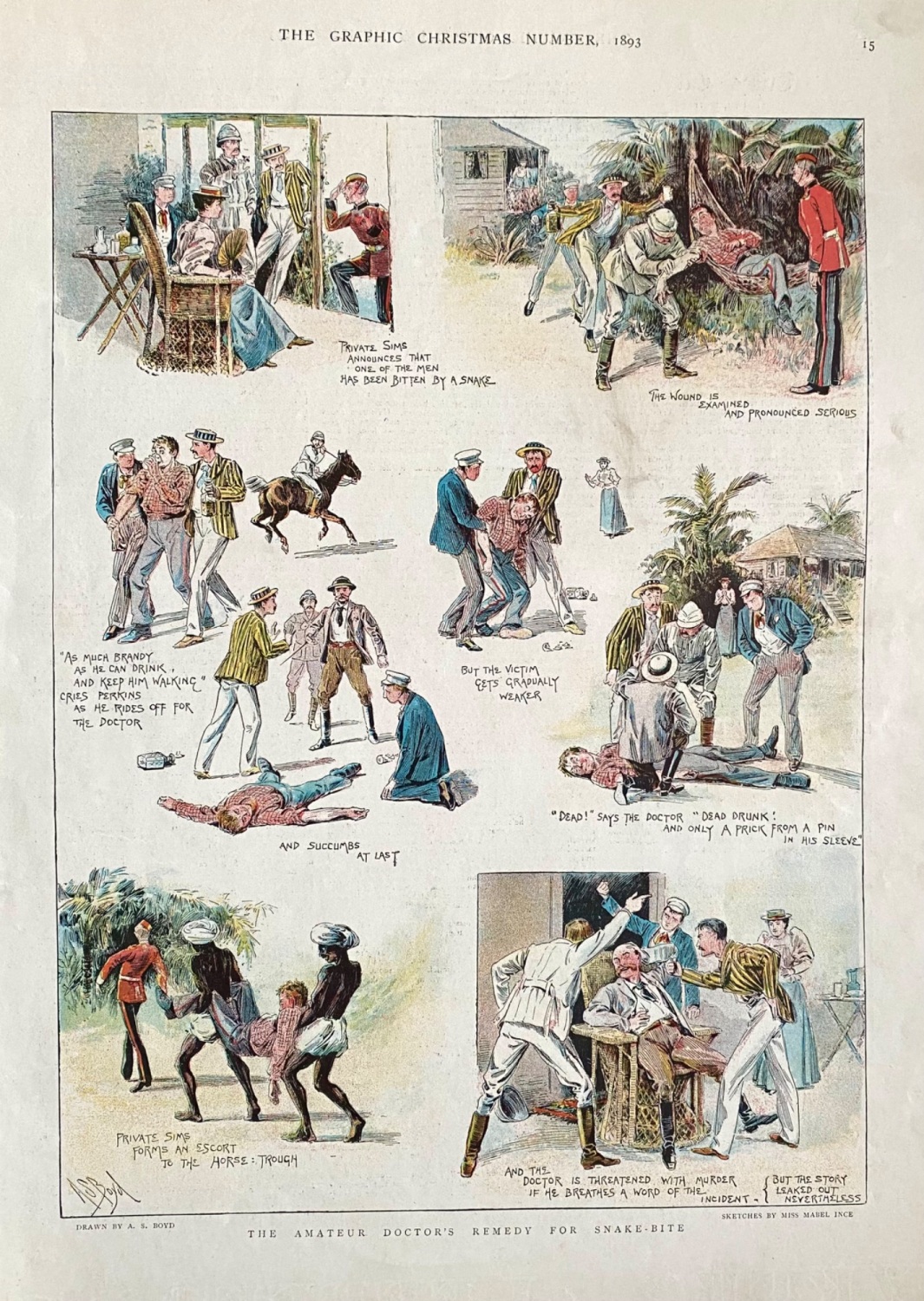 The Amateur Doctor's remedy for Snake-Bite.  1893.