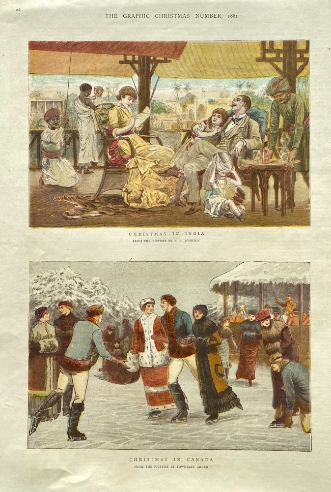 Christmas in India.   &   Christmas in Canada.  1881.