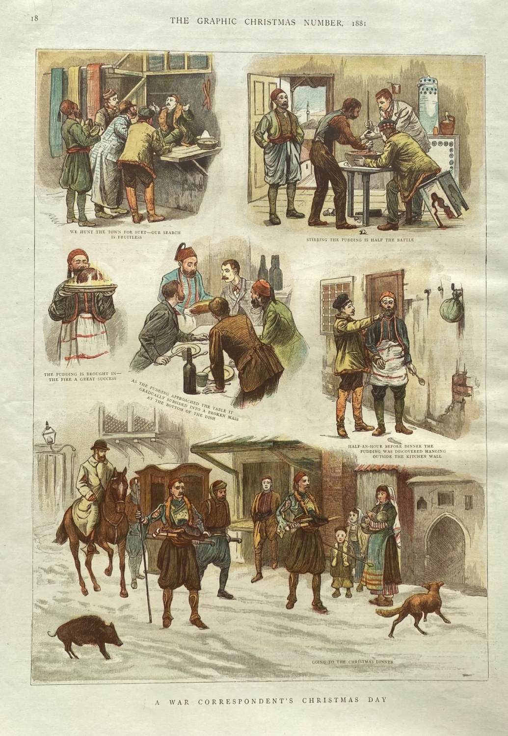 A War Correspondent's Christmas Day.  1881.