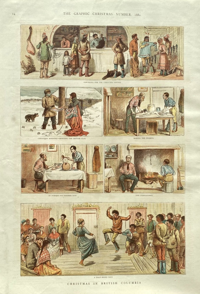 Christmas in British Columbia.  1881.