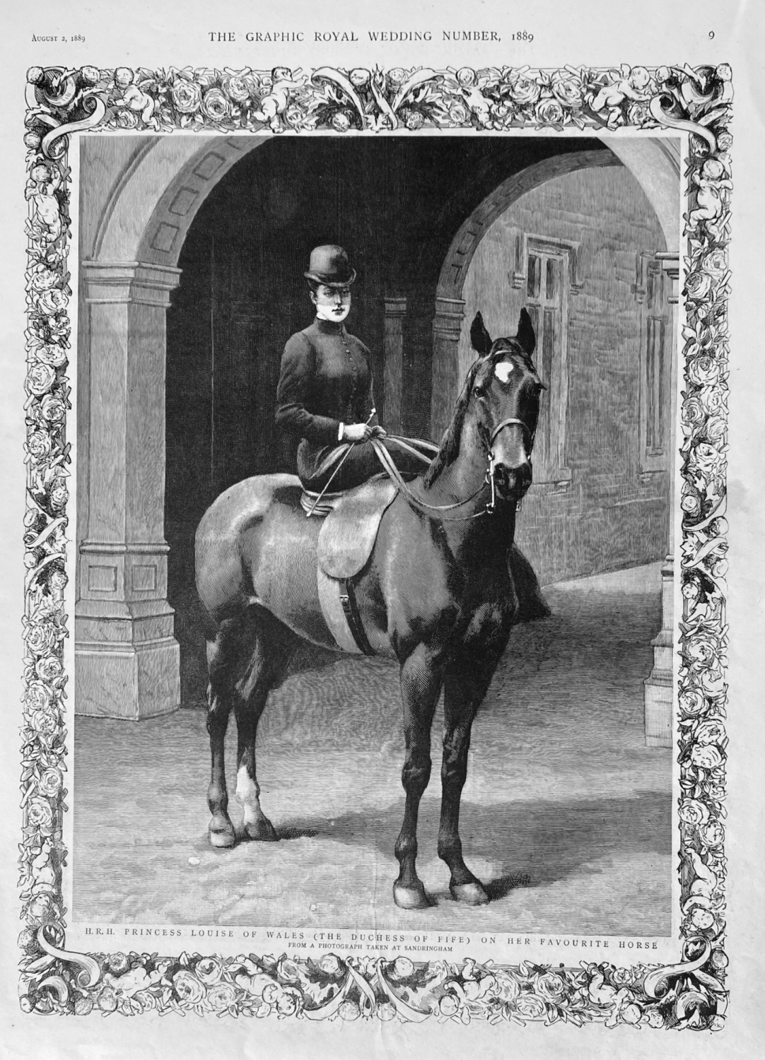 H.R.H. Princess Louise of Wales (The Duchess of Fife) on Her Favourite Hors