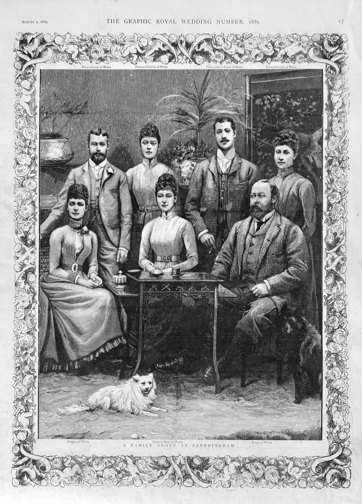 A Family Group at Sandringham.  1889.