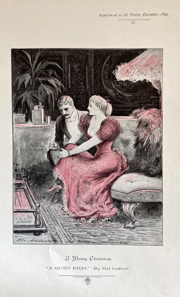 "A Quiet Chat."  By Hal Ludlow.  1894.