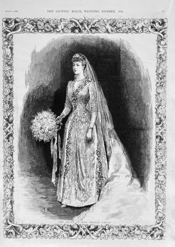 The Bride in Her Bridal Dress.  1889.