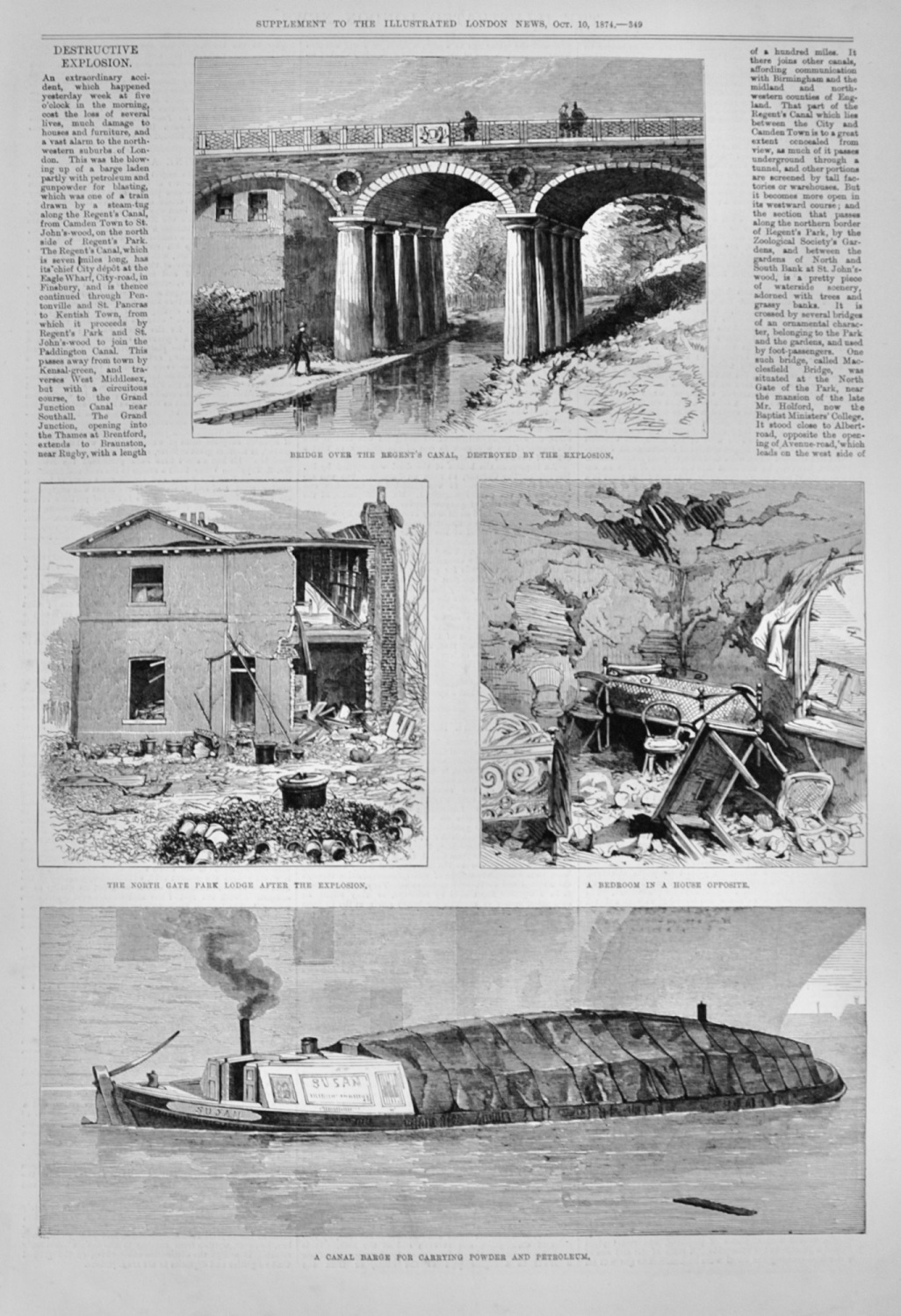 Destructive Explosion on Regent's Canal