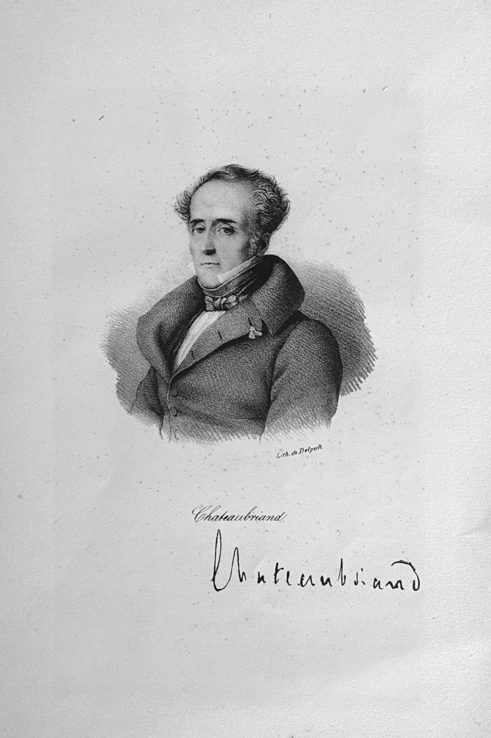 Francois Rene de Chateaubriand.  1830c.