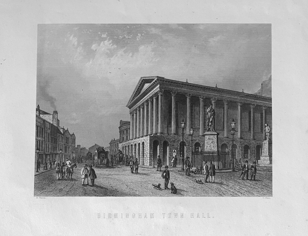 Birmingham Town Hall.  1880c.