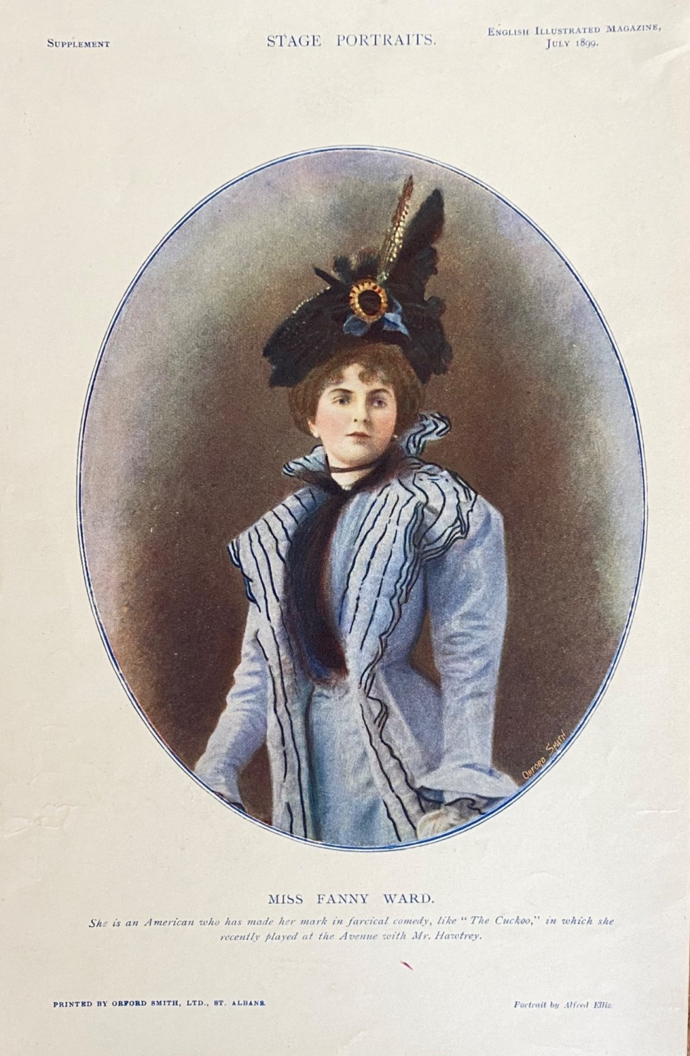 Miss Fanny Ward.  1899.