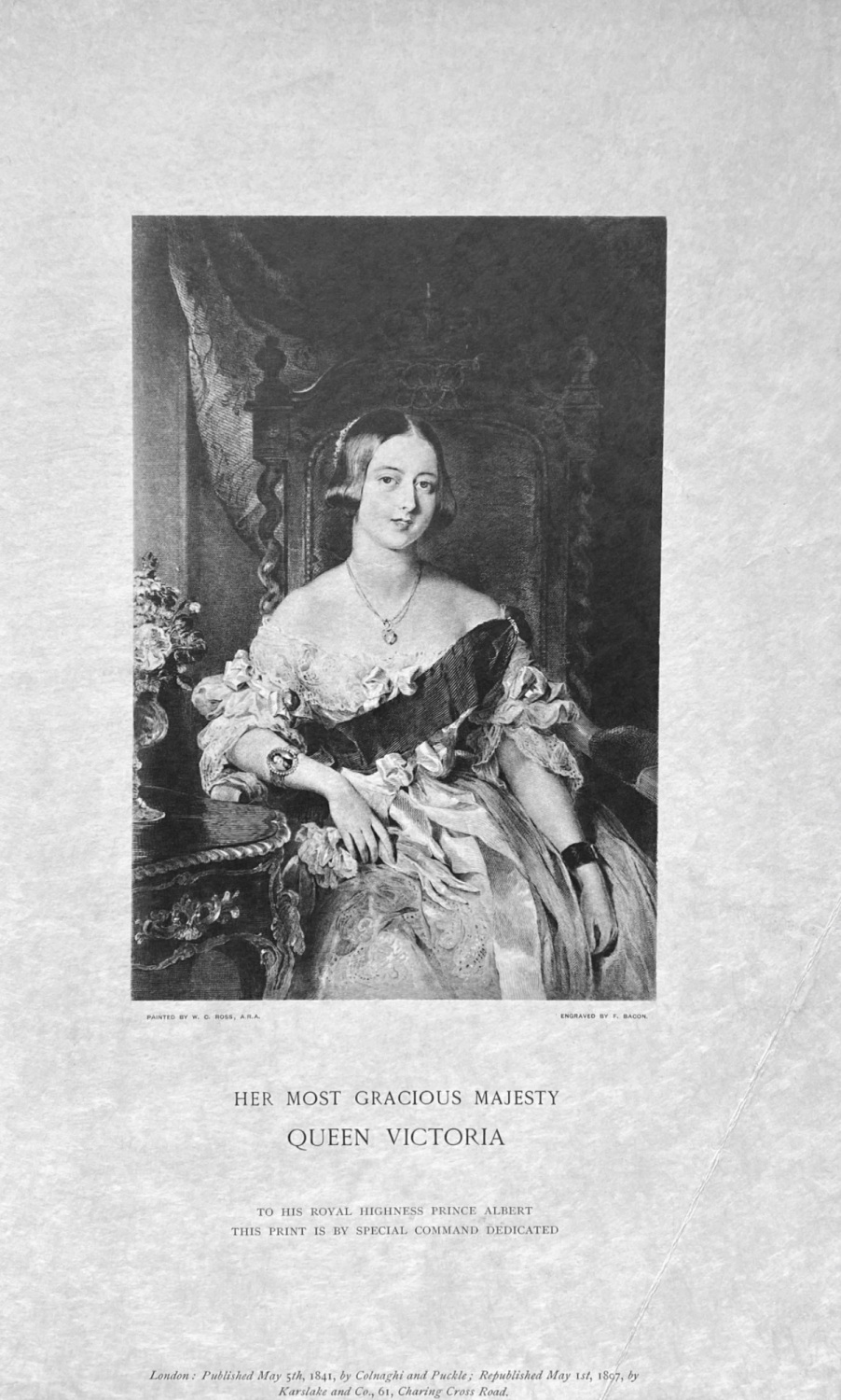 Her Most Gracious Majesty Queen Victoria.  1897.