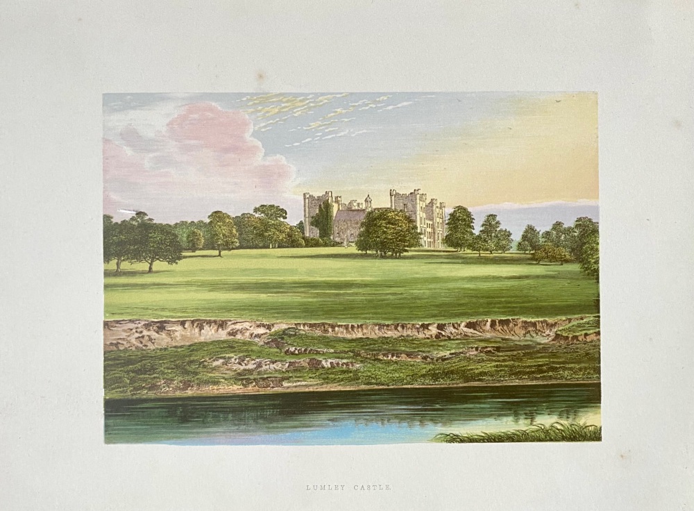 Lumley Castle.  1880c.