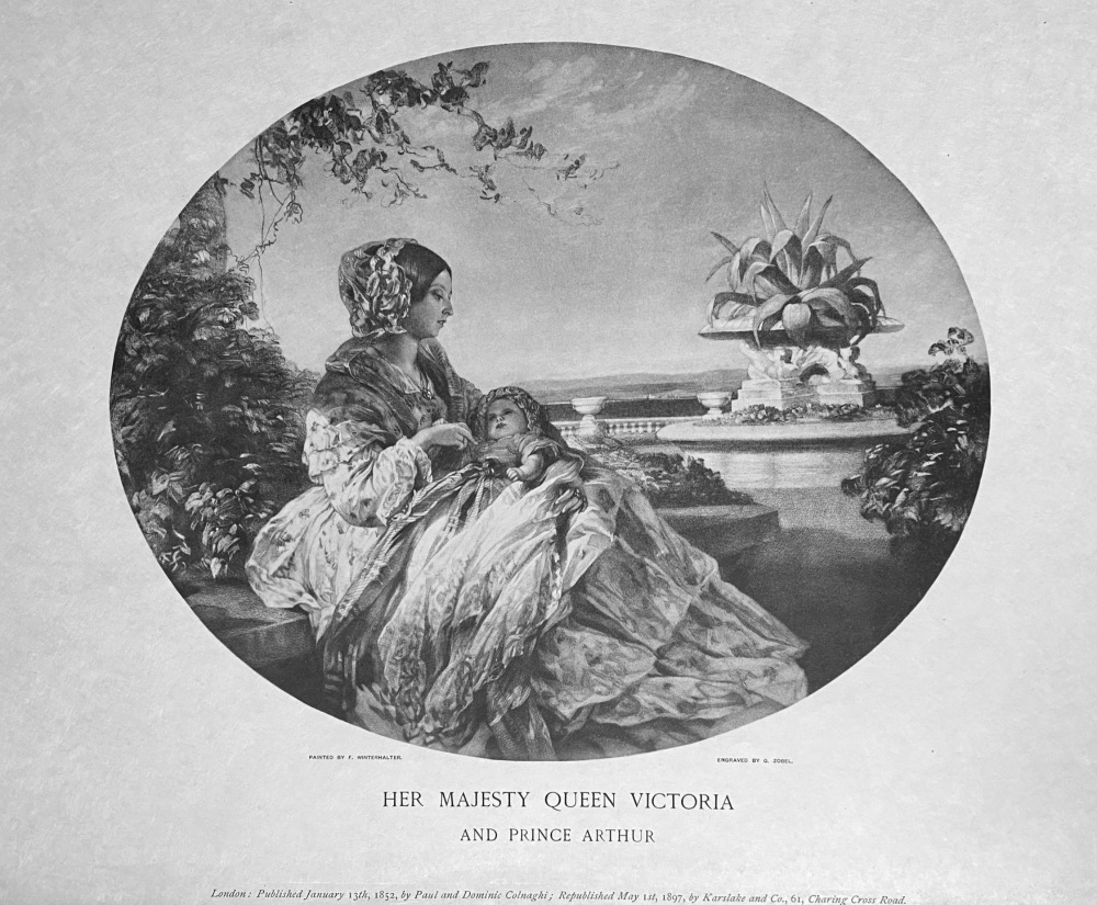 Her Majesty Queen Victoria and Prince Arthur.