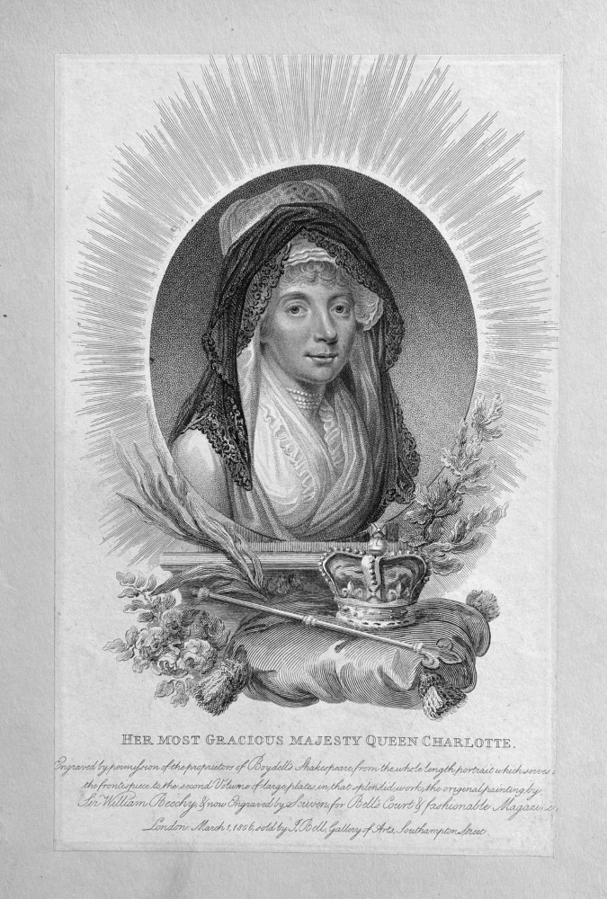 Her Most Gracious Majesty Queen Charlotte.  1806.