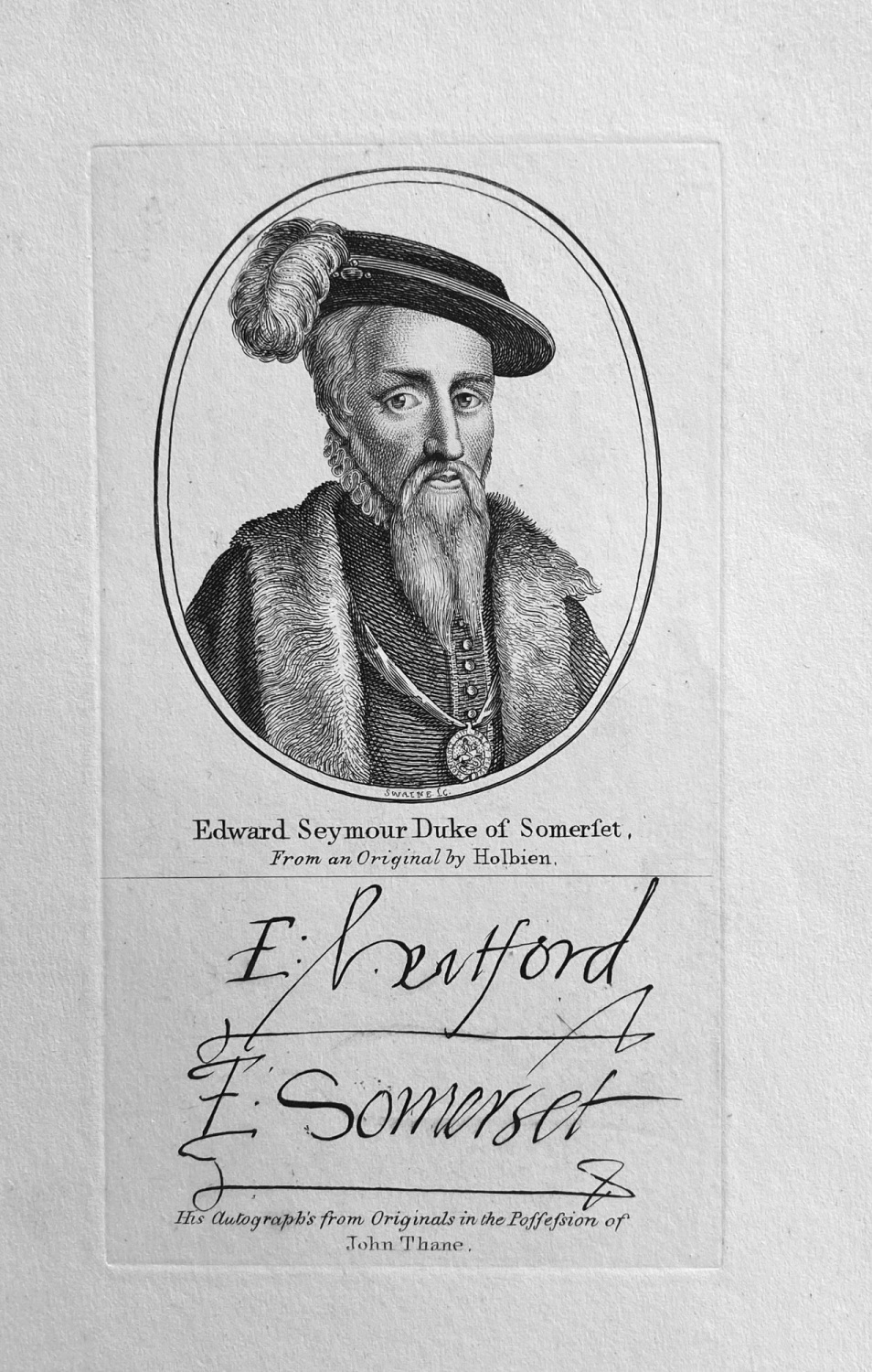 Edward Seymour Duke of Somerset.  1794.