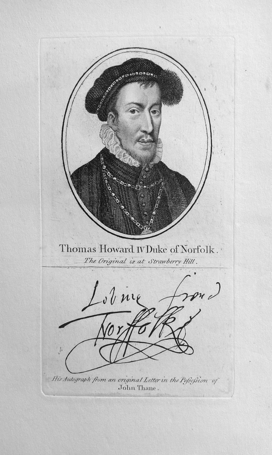 Thomas Howard IV  Duke of Norfolk.  1794.