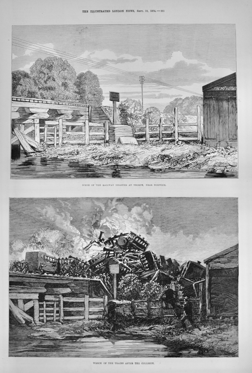 Railway Disaster at Thorpe, near Norwich