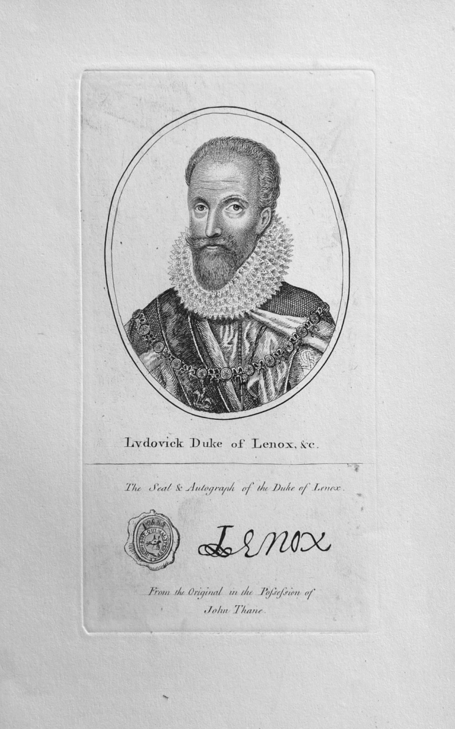 Ludovick Duke of Lenox, &c.  1794.