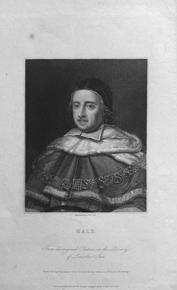 Sir Matthew Hale.  1836.