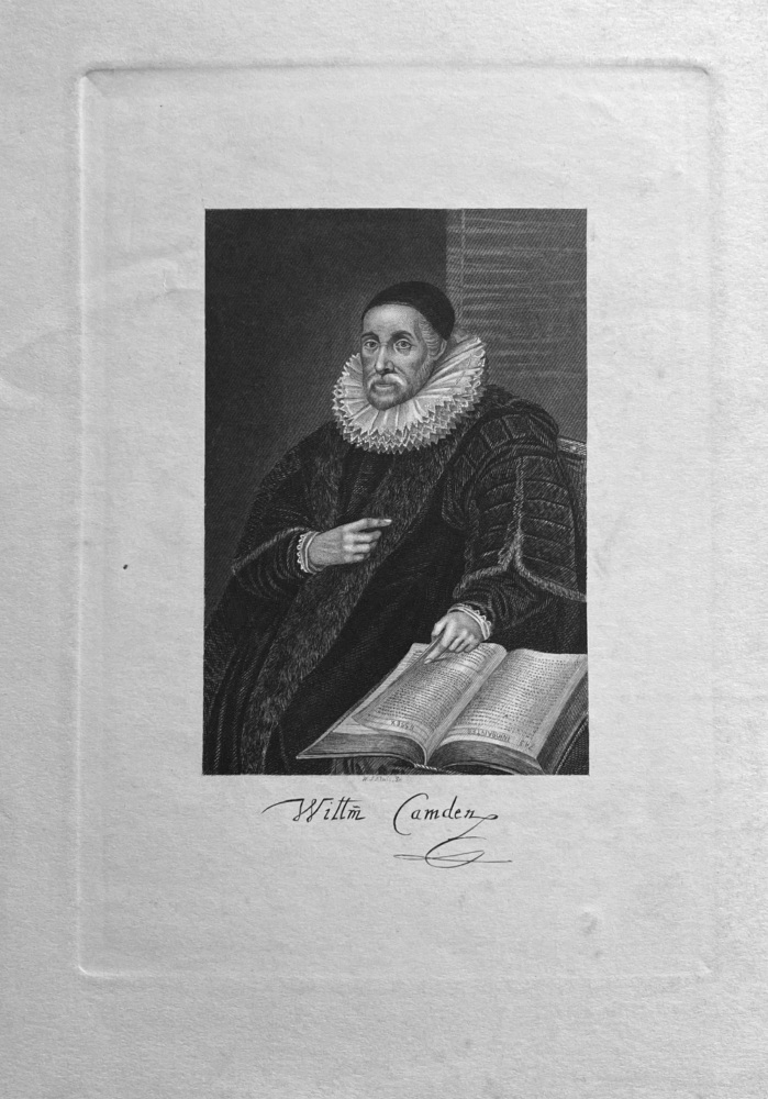 William Camden.  (Portrait).