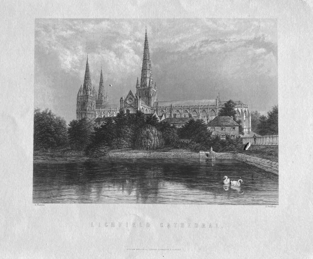 Lichfield Cathedral. 1884.