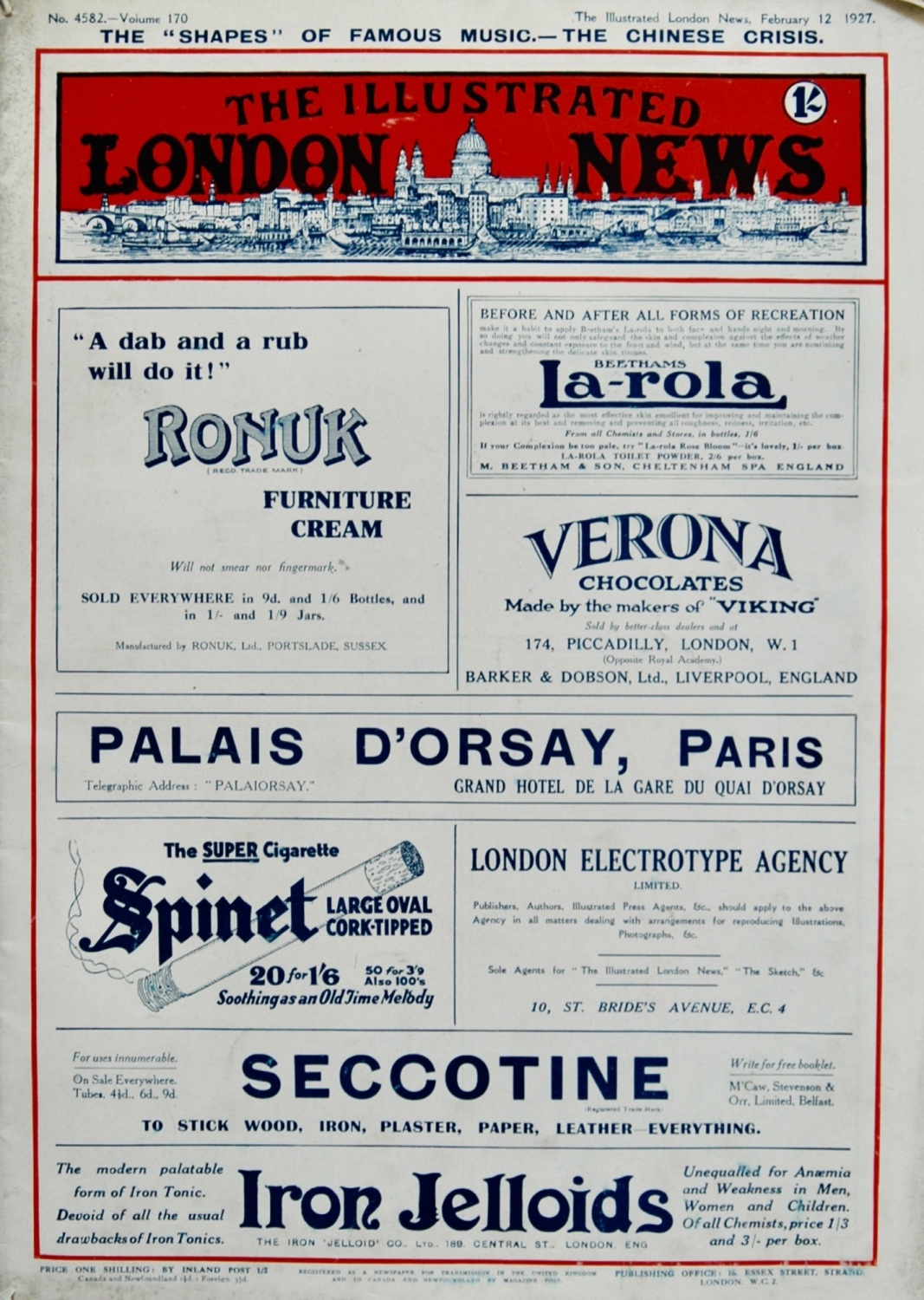 The Illustrated London News - February 12, 1927