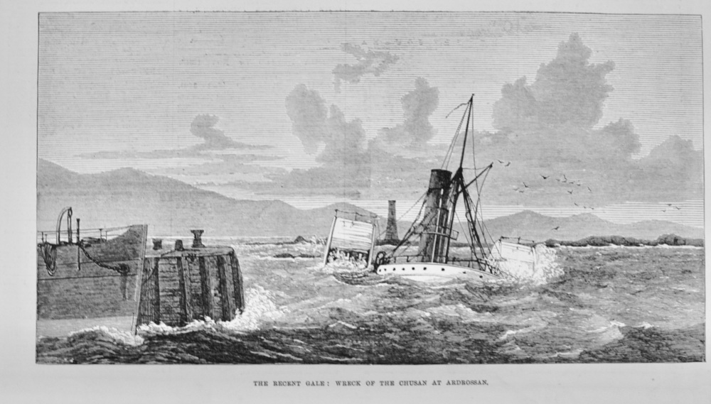 Wreck of the Chusan at Ardrossan
