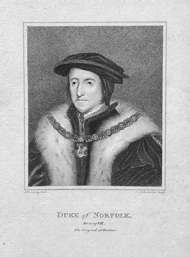 Duke of Norfolk.  (Henry VIII.)  the original at Windsor.  1793.