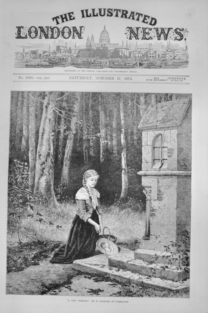 "A Girl Praying" by H Salentin