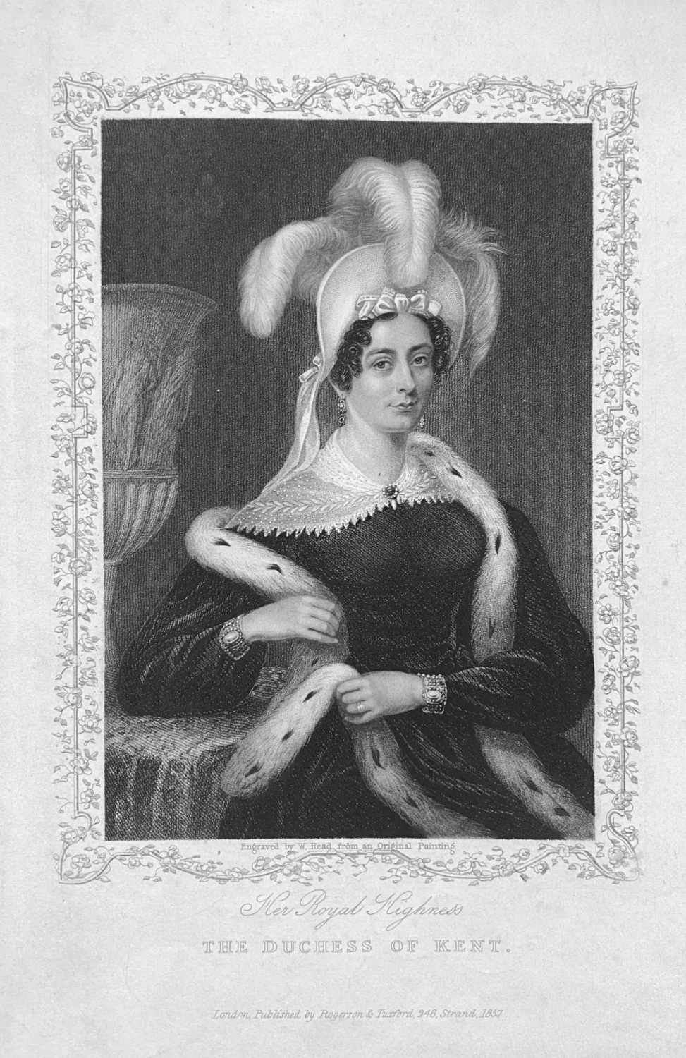 Her Royal Highness The Duchess of Kent.   1857.