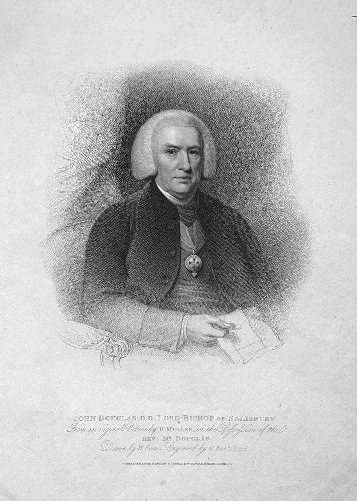 John Douglas, D.D. Lord Bishop of Salisbury.  1810.