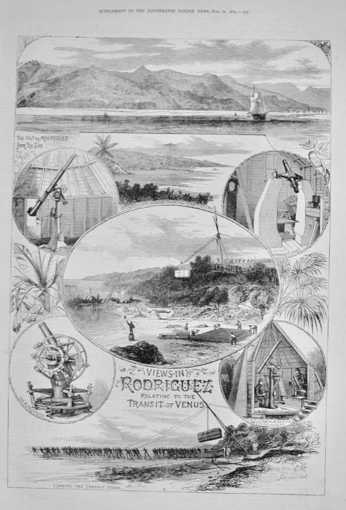Views in Rodriguez relating to the Transit of Venus