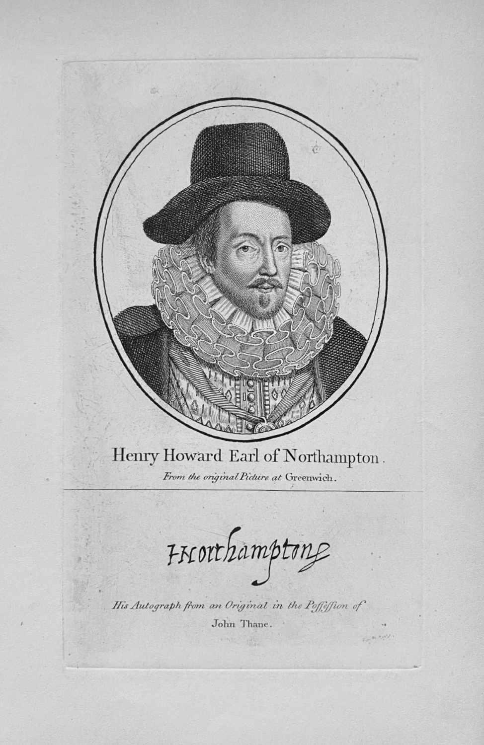 Henry Howard Earl of Northampton.  1794.