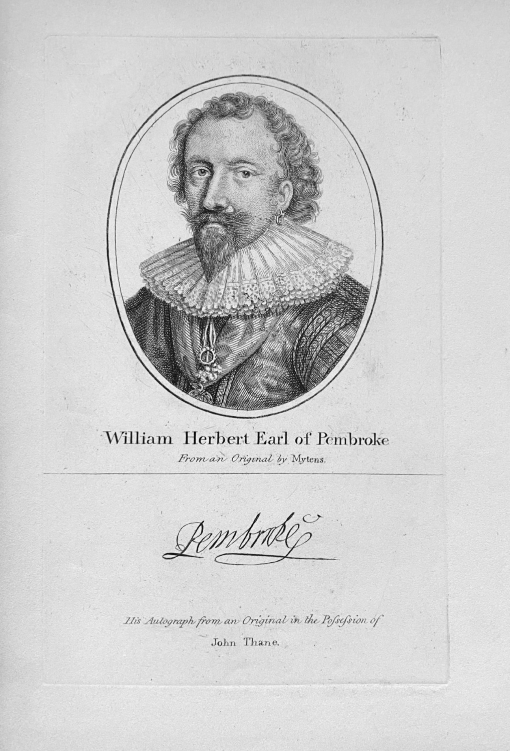 William Herbert  Earl of Pembroke.  1794.