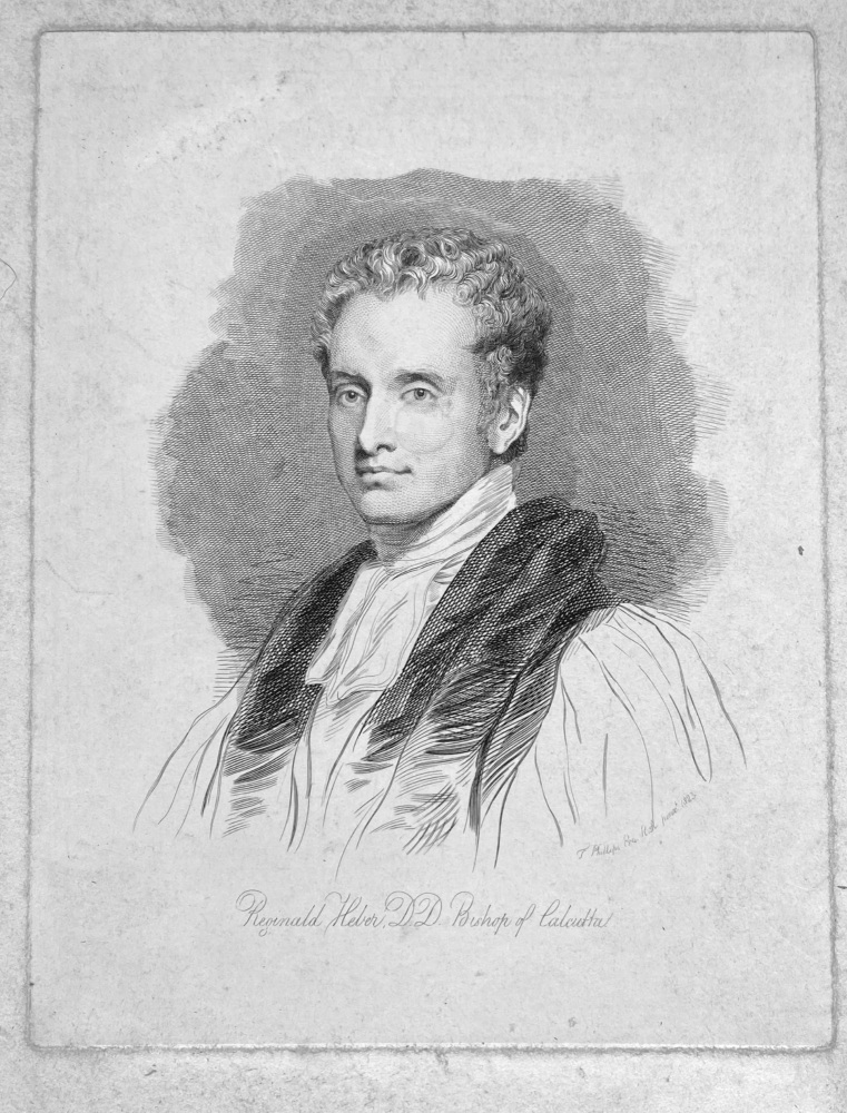 Reginald Heber,  D.D.  Bishop of Calcutta.  1823.