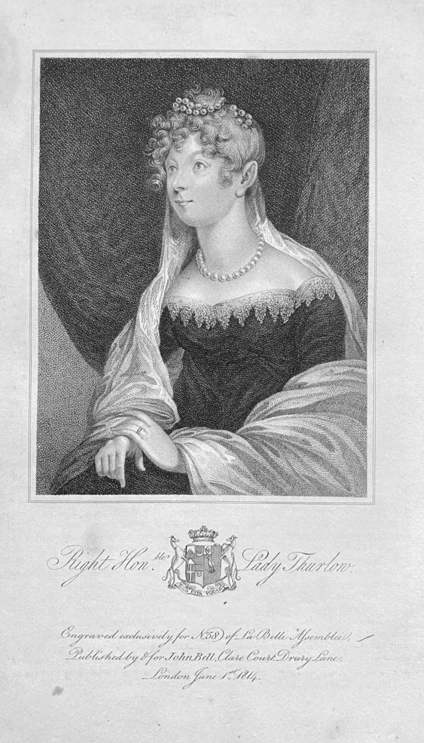 Right Honourable Lady Thurlow.  1814.