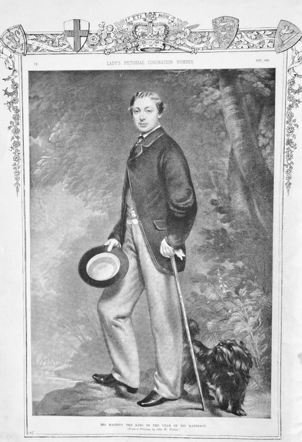 His Majesty the King in the Year of his Marriage. (Edward VII)