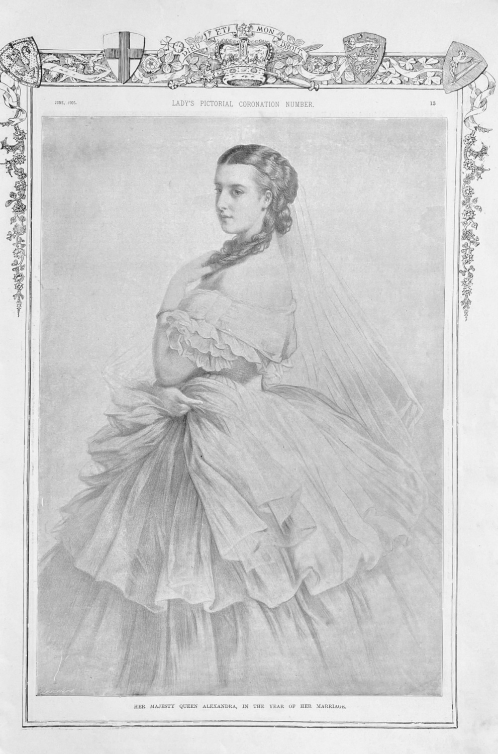 Her Majesty Queen Alexandra, in the Year of her Marriage.
