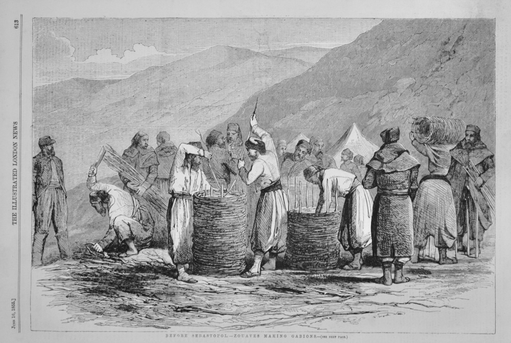 Zouaves making Gabions