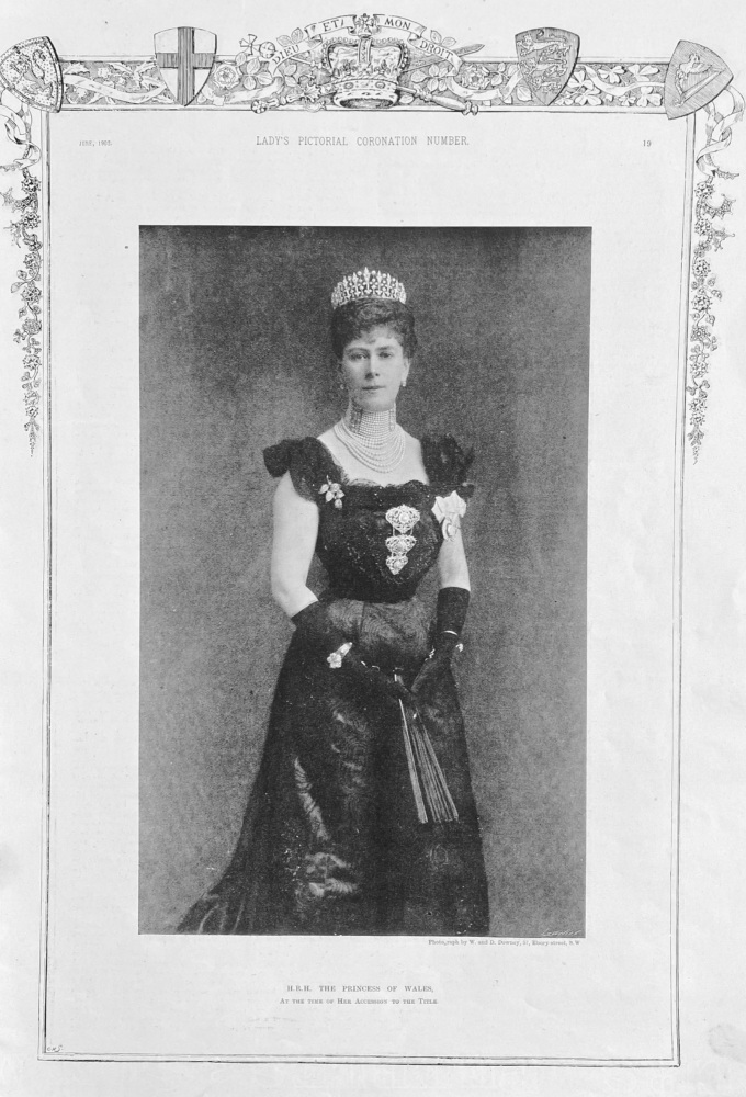 H.R.H.  The Princess of Wales. :  At the Time of Her Accession to the Title.  1902.