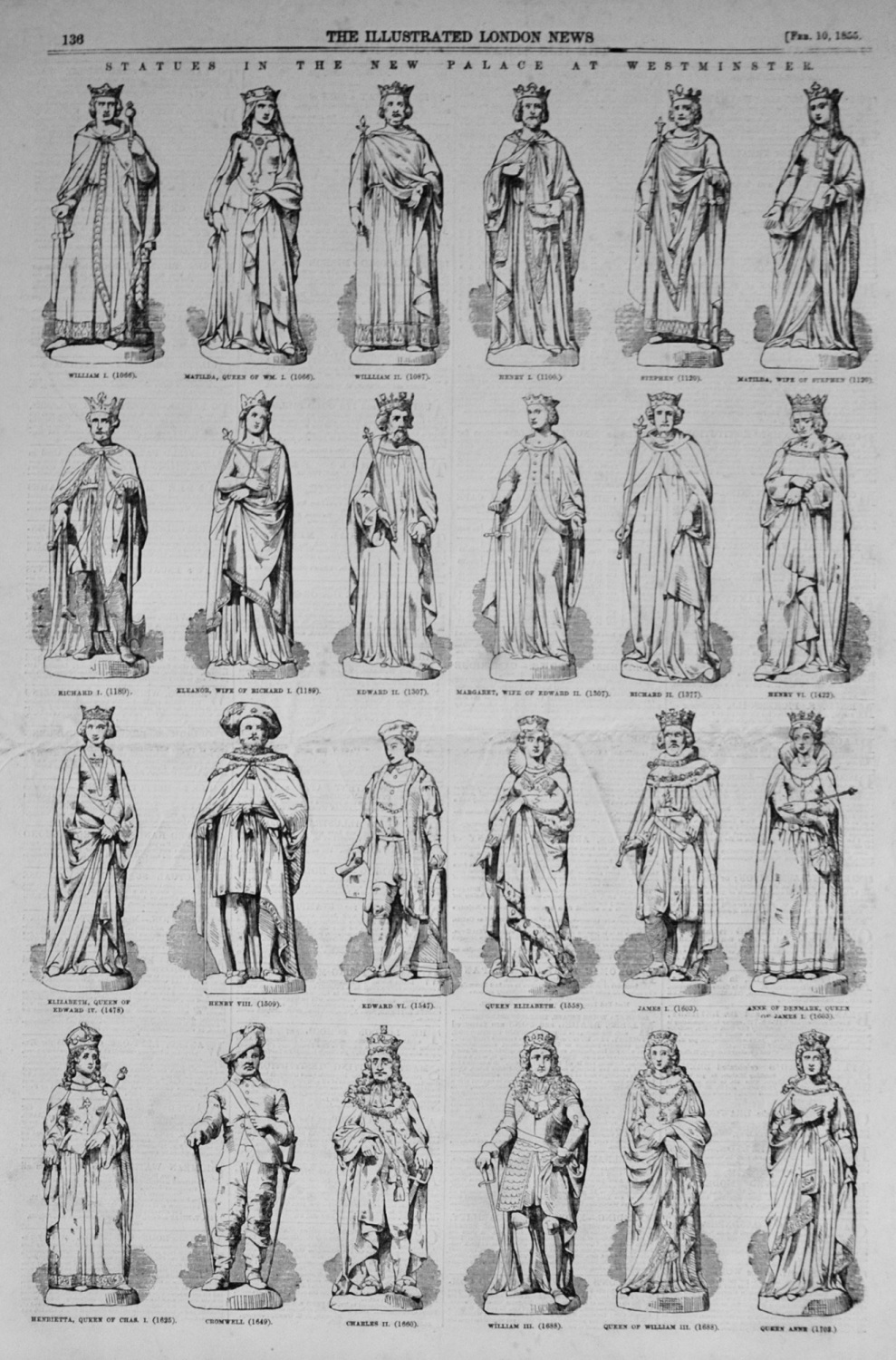 Statues in the New Palace of Westminster