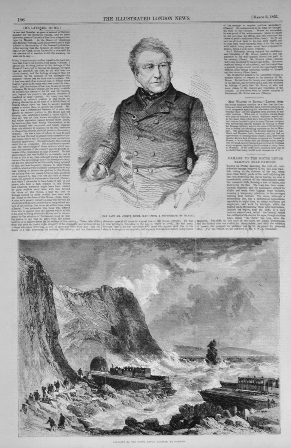 The late Mr Joseph Hume