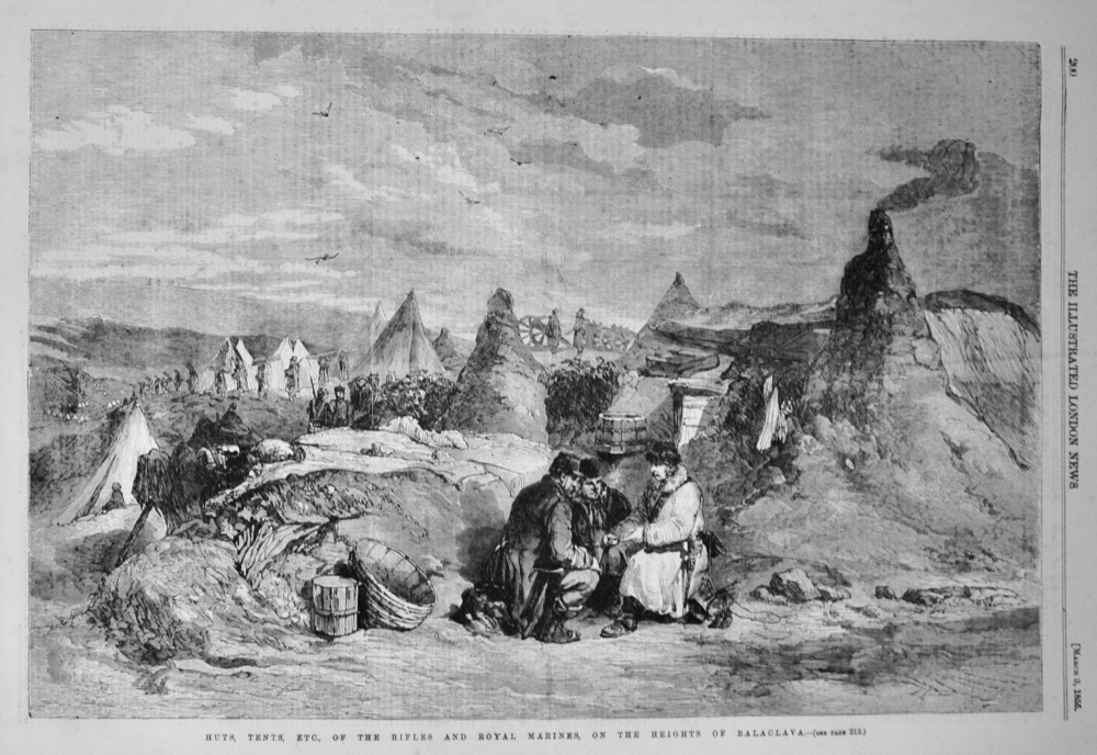 The Rifles and Royal Marines , on the Heights of Balaclava