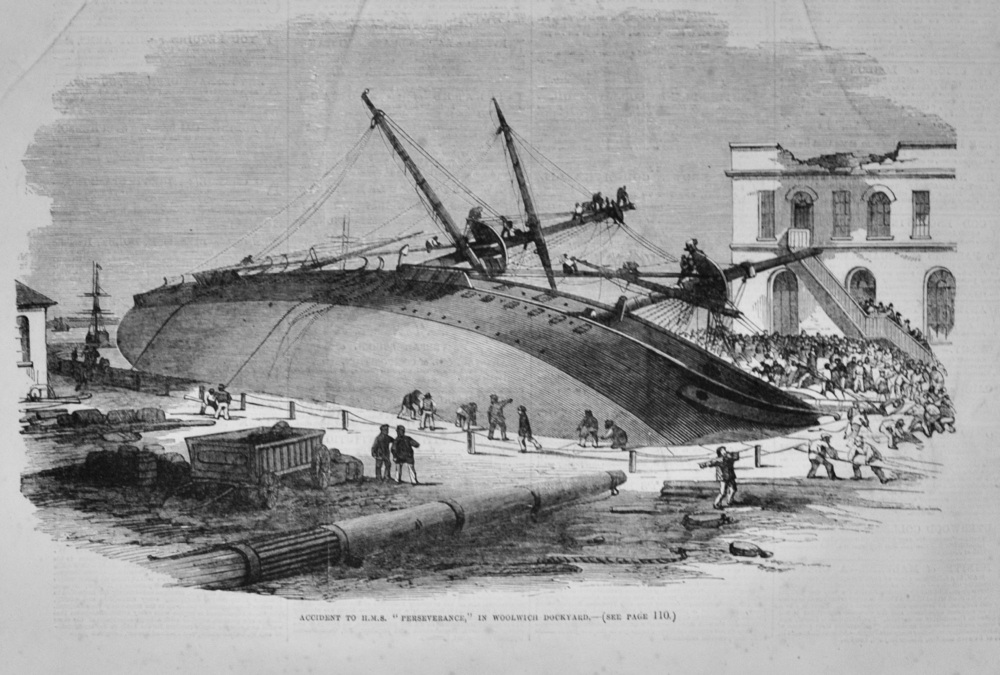 Accident to H.M.S. "Perserverance"