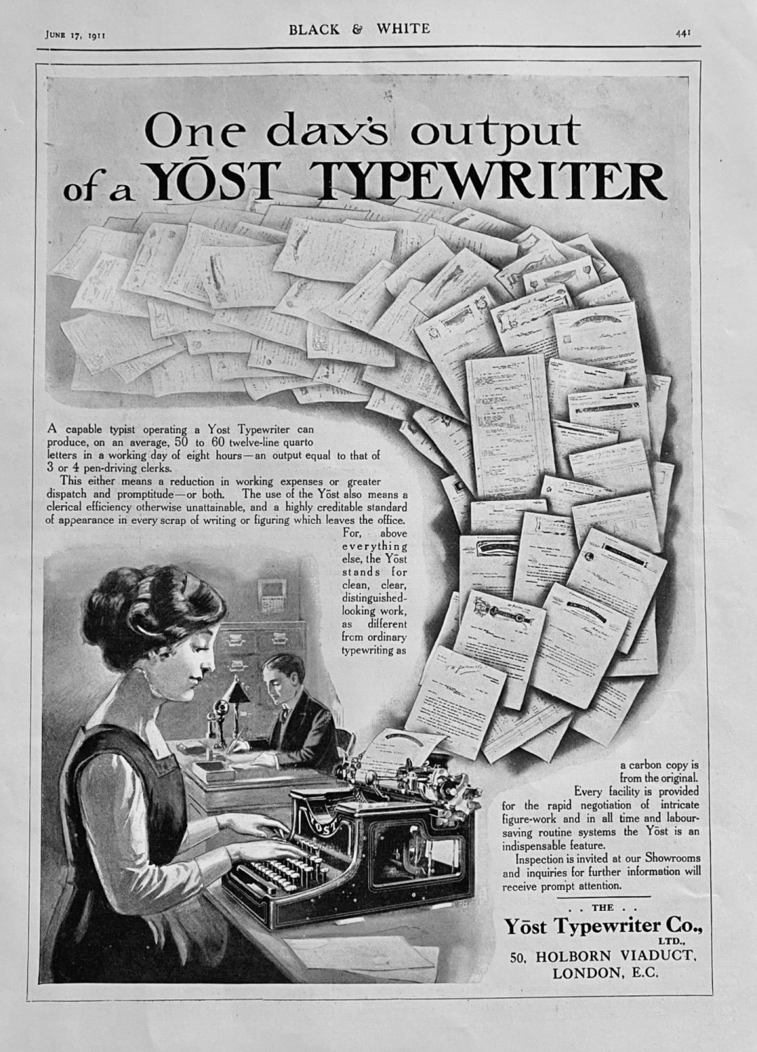 Yost Typewriter Co., Ltd.  1911.