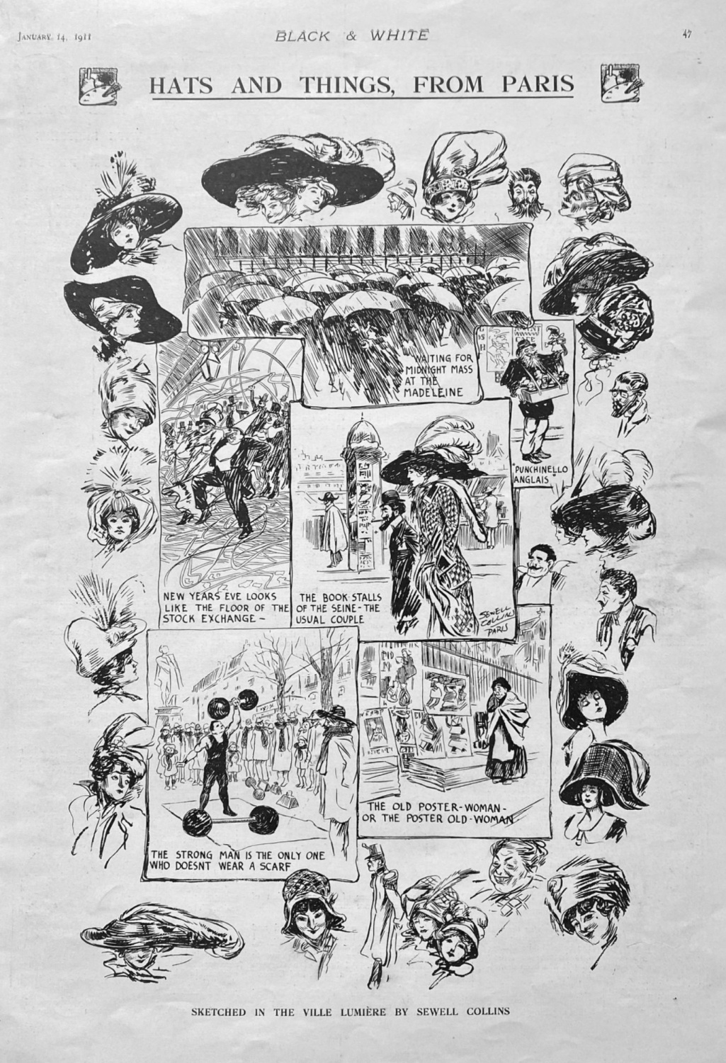 Hats and Things, from Paris.  1911.