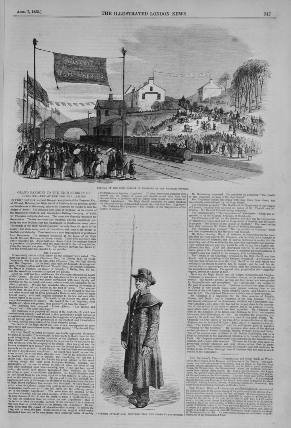 Grand Banquet to the High Sheriff of Cheshire