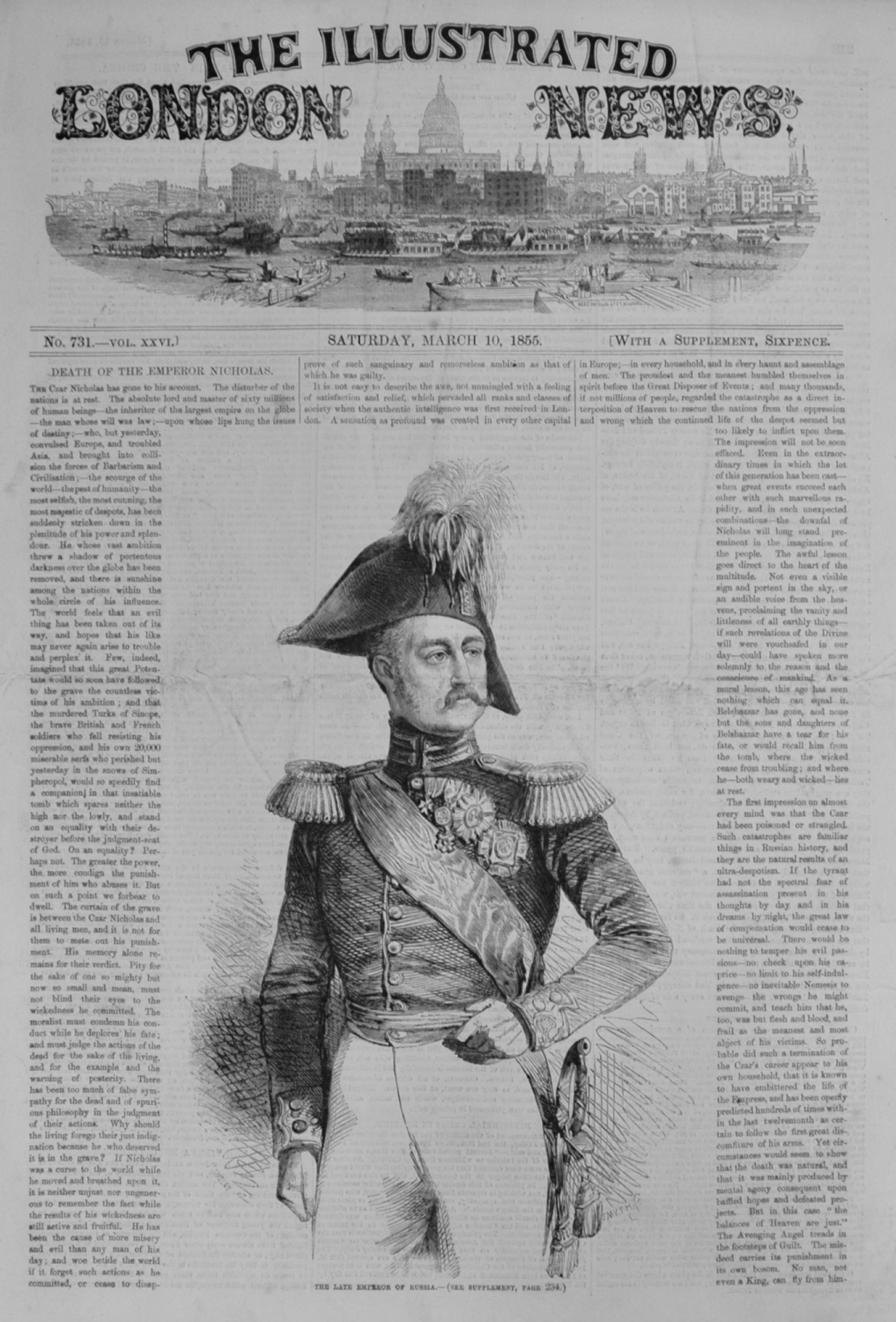 The Illustrated London News, March 10, 1855