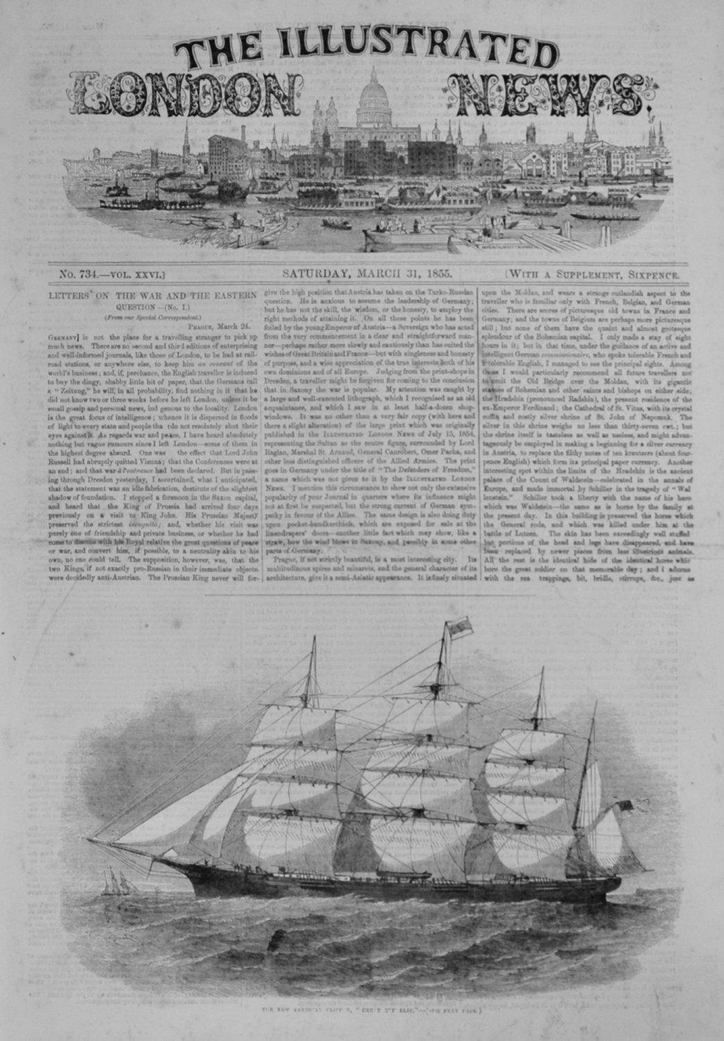 The Illustrated London News - March 31, 1855