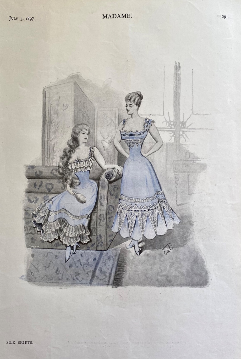 Silk Skirts.  1897.