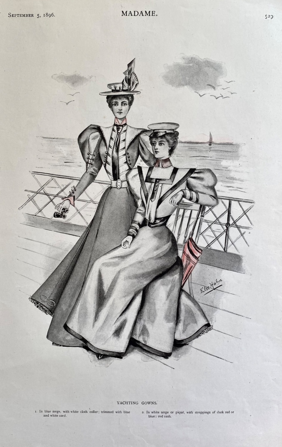 Yachting Gowns.  1896.