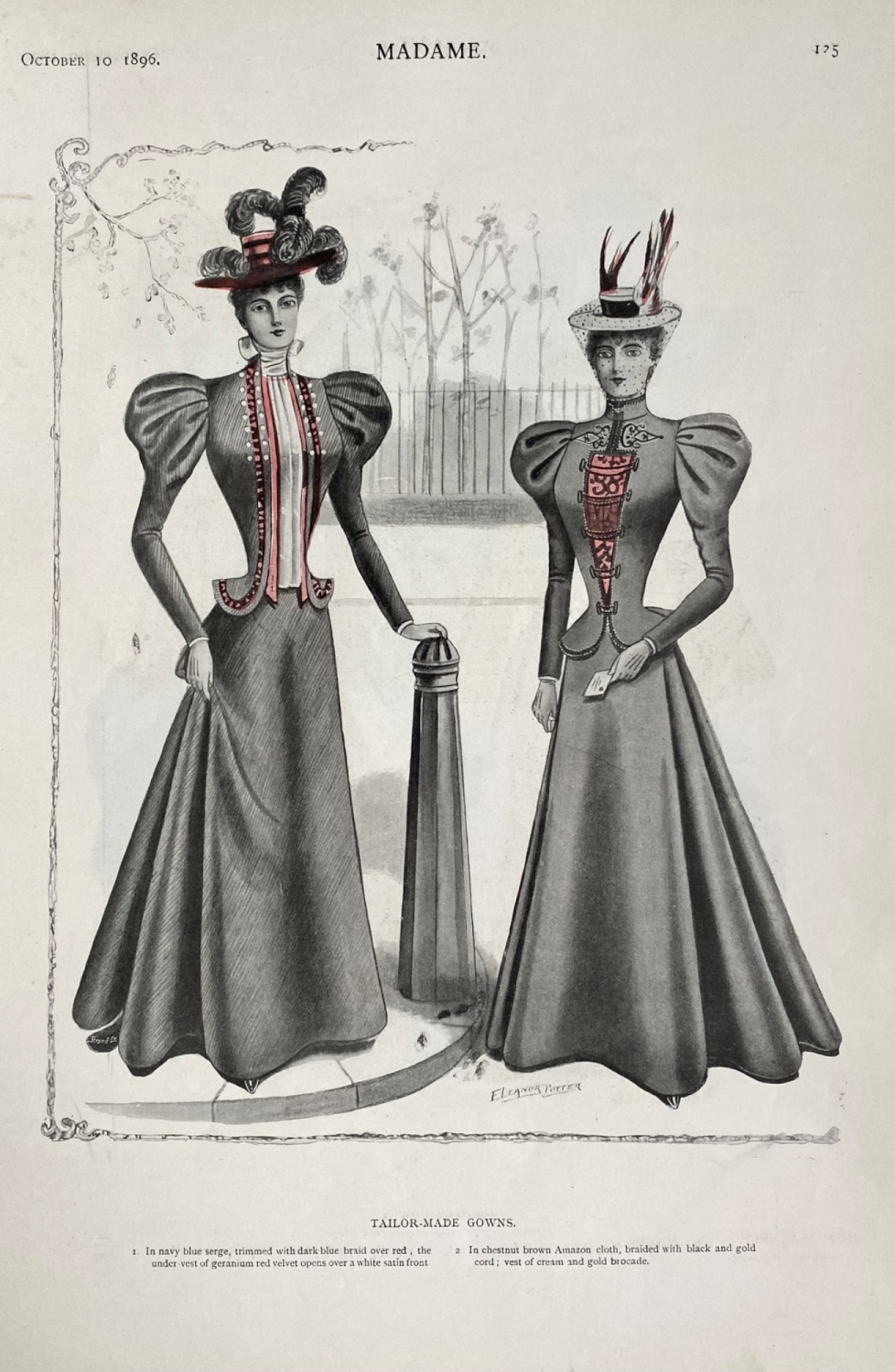 Tailor-Made Gowns.  1896.